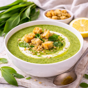 Bärlauch-Cremesuppe – samtig, würzig & perfekt für den Frühling