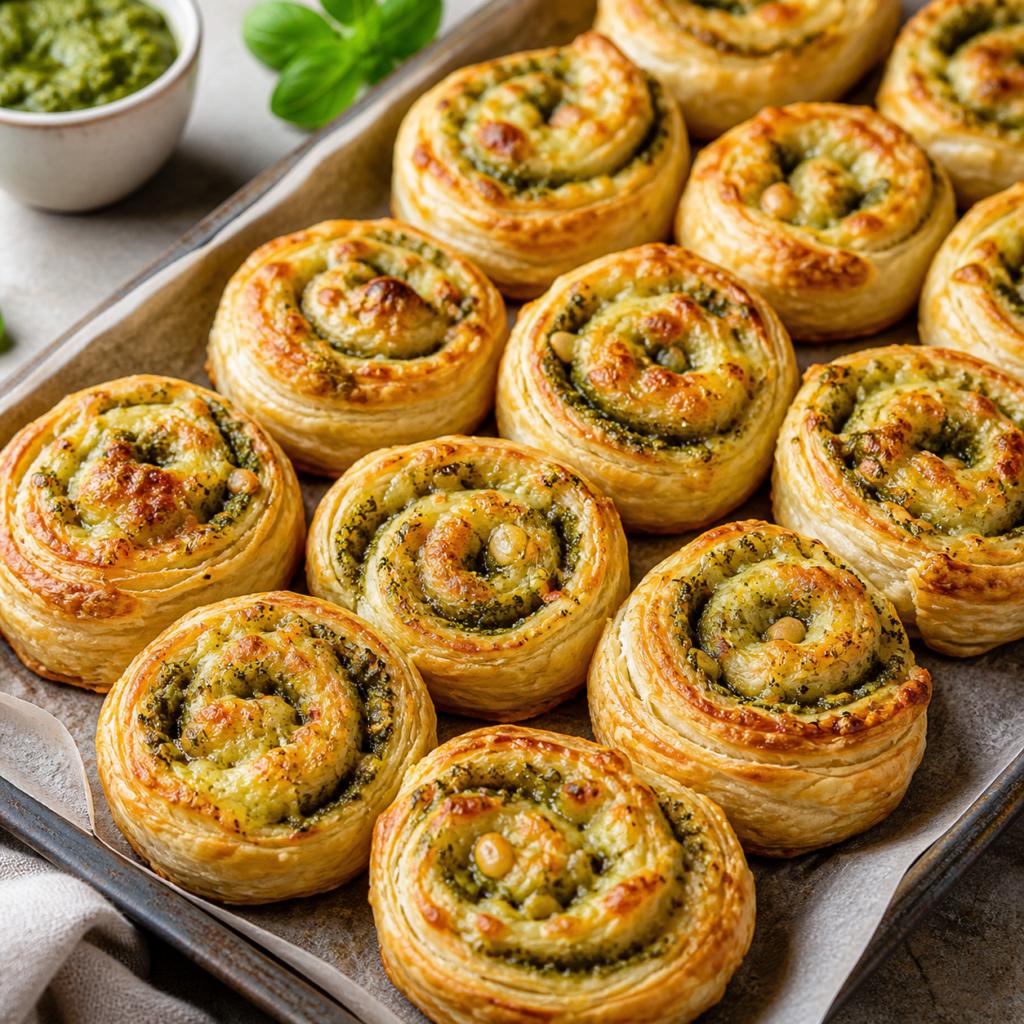 blätterteig schnecken mit pesto und käse final