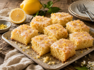 Saftiger Zitronenkuchen vom Blech