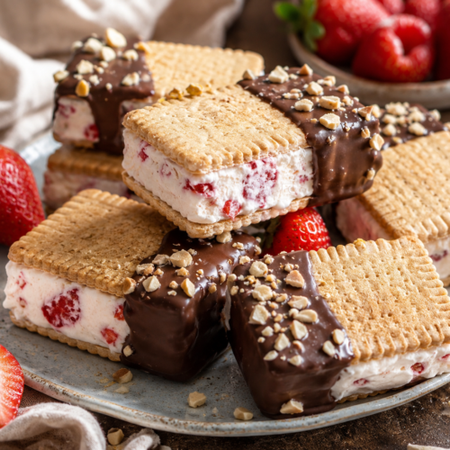 eis sandwich erdbeere