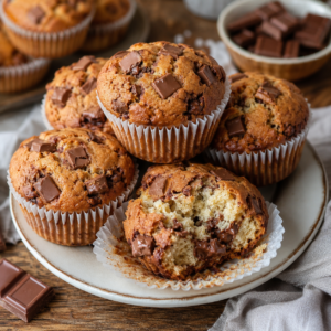 Schokoriegel-Muffins mit Milchschokolade