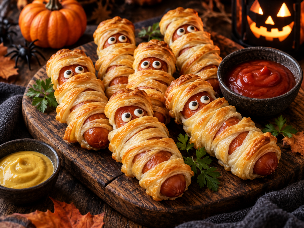 mumien würstchen im blätterteig