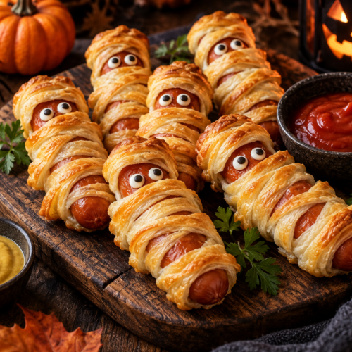 mumien würstchen im blätterteig
