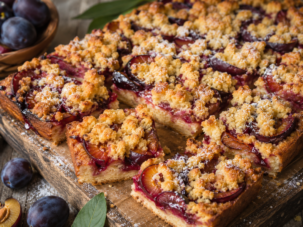 zwetschgenkuchen vom blech mit butterstreuseln