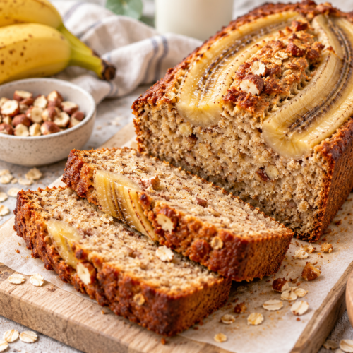 saftiger bananenkuchen mit haferflocken ohne raffinierten zucker